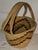 1940s Decorative Hand Woven Basket For Sale - Image 4 of 7