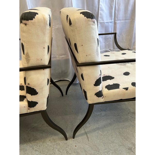 Boiler and Co. 21st Century 'Berkeley' Arm Chairs by Decca Home, a Pair For Sale - Image 4 of 13
