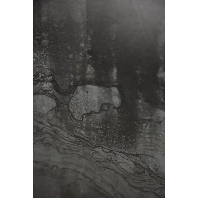 This industrial factory cabinet was produced during the 1950s. It is made of metal. It has four shelves closed with a...