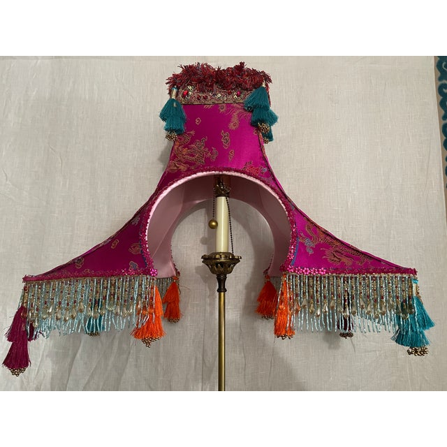 Contemporary Penny Long Couture Eiffel Tower Lamp Shade For Sale - Image 10 of 10