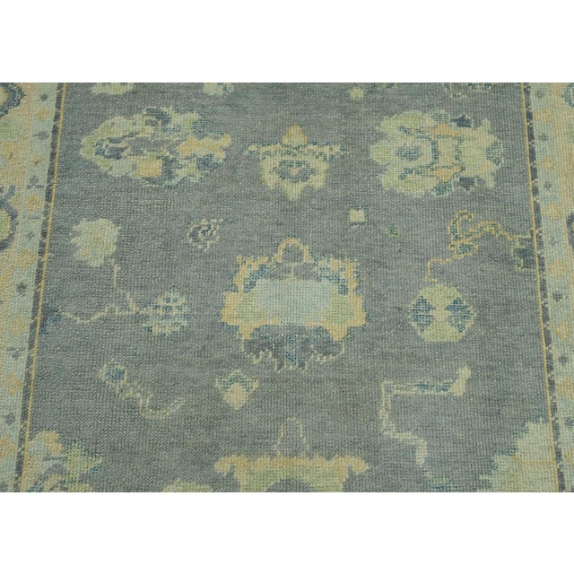 Turkish Oushak Rug 5' x 10' #18040 For Sale In Houston - Image 6 of 8