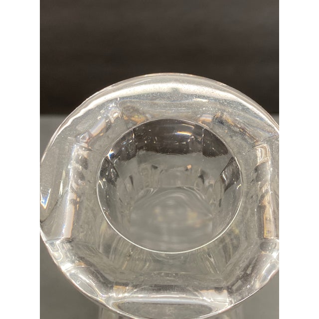 1980s Tiffany & Co. "Frank Lloyd Wright" Crystal Decanter Architectural Glass Design For Sale - Image 9 of 17