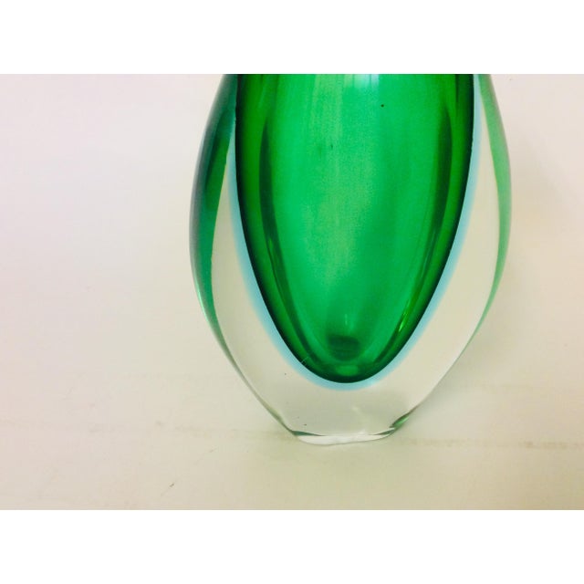 Mid-Century Modern Sommerso Glass Vase by Flavio Poli for Seguso Vetri Darte, 1960s For Sale - Image 3 of 4