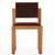 French Brutalist-style oak side chairs, circa 1960, featuring boldly constructed frames and fully tilting backs. The...