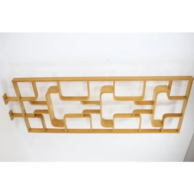 Beech Room Divider attributed to Ludvik Volak for Drevopodnik Holesov, 1970s For Sale - Image 3 of 11