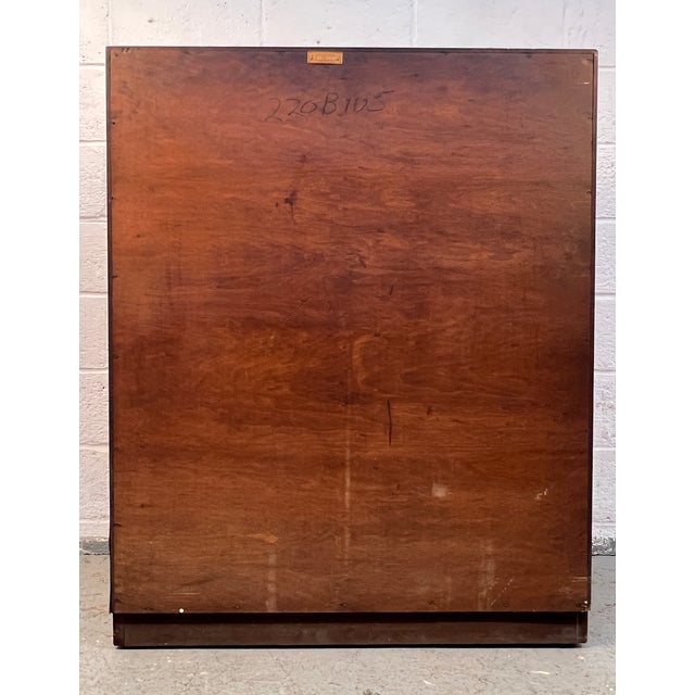 Henredon Circa 60' Mid-Century Modern Walnut Highboy Dresser For Sale - Image 17 of 17