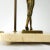 Beige Vintage Neoclassical Marble Foot Table Lamp with Egyptian Warrior For Sale - Image 8 of 17
