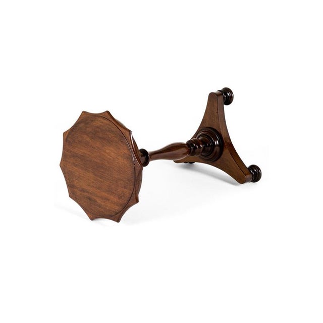19th Century Wine Table with Scalloped Top For Sale - Image 3 of 12
