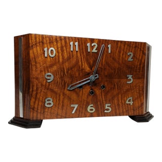 1930’s Westminster Chime Windup Mantle Table Clock For Sale