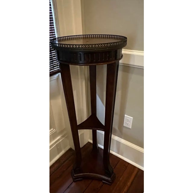 Antique Pedestal Dark Mahogany For Sale In Monterey, CA - Image 6 of 6