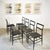 Cassina Super Leggera Chairs in Black Lacquered Ash by Gio Ponti for Cassina, 1950s, Set of 6 For Sale - Image 4 of 14