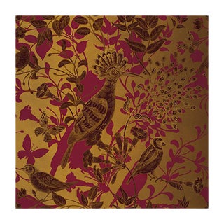 Hummingbird 5 Fabric Wall Covering by Chiara Mennini for Midsummer-Milano For Sale