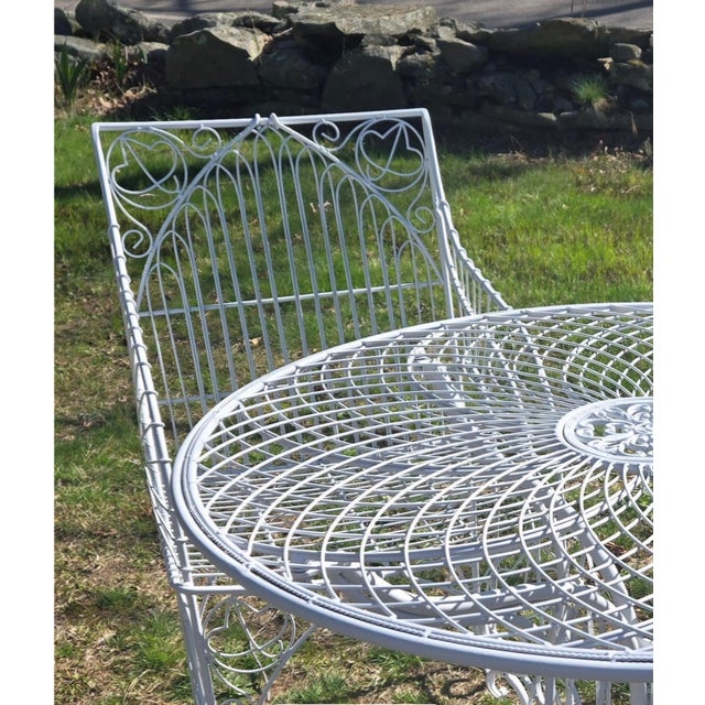 Vintage Wrought Iron Patio Seating For Sale In New York - Image 6 of 8