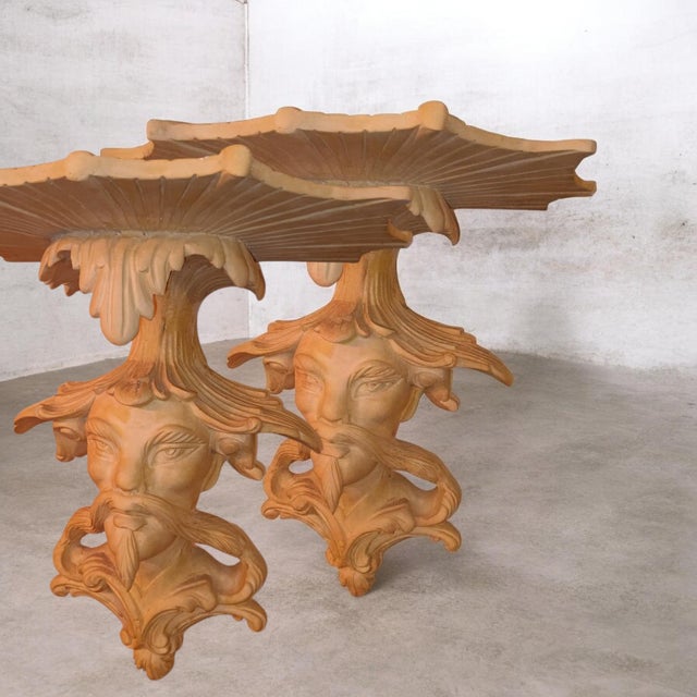 Tan Transform Your Walls Into a Gallery of Classical Artistry With This Striking Pair of Vintage Baroque-Style Architectural Wall Sconces. For Sale - Image 8 of 9