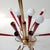 Red Italian Chandelier in the Manner of Arredoluce, 1950s For Sale - Image 8 of 9