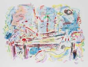 Wayne Ensrud, Harbor Boats, Lithograph
