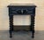 1900-1909 Dark Walnut Carved Spanish Nightstands With Solomonic Legs and Low Shelve For Sale - Image 6 of 15