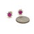 Red Natural Ruby Diamond Earrings 14k Gold 1.25 TCW Certified For Sale - Image 8 of 14