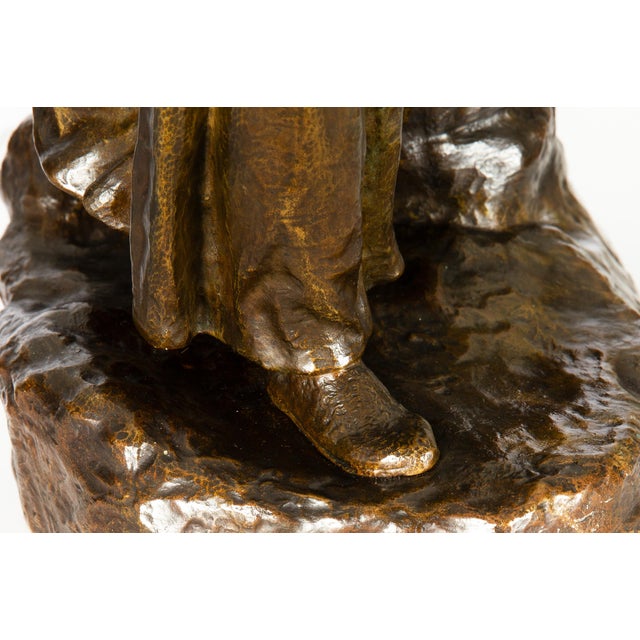 French Art Nouveau Bronze Sculpture Wagner’s “Tannhauser” After Louis Chalon For Sale - Image 17 of 18