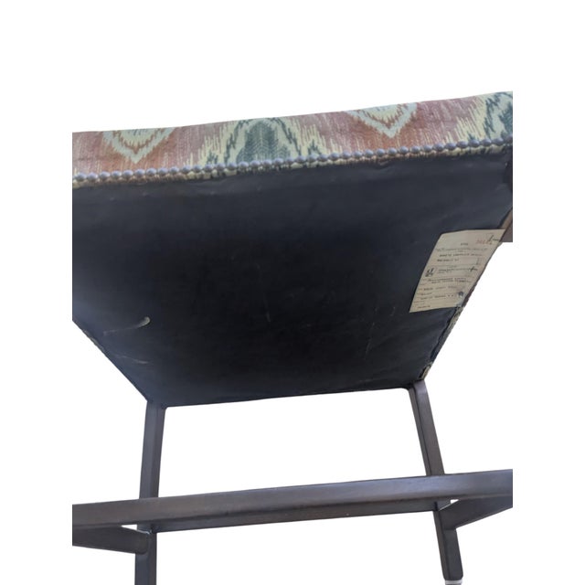 Vintage Schumacher Flamestitch Upholstered Federal Arm Chair For Sale - Image 15 of 18