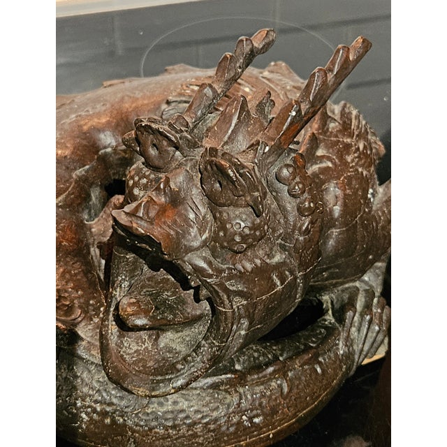 Victorian 19th Century Continental Carving of a Dragon For Sale - Image 3 of 9
