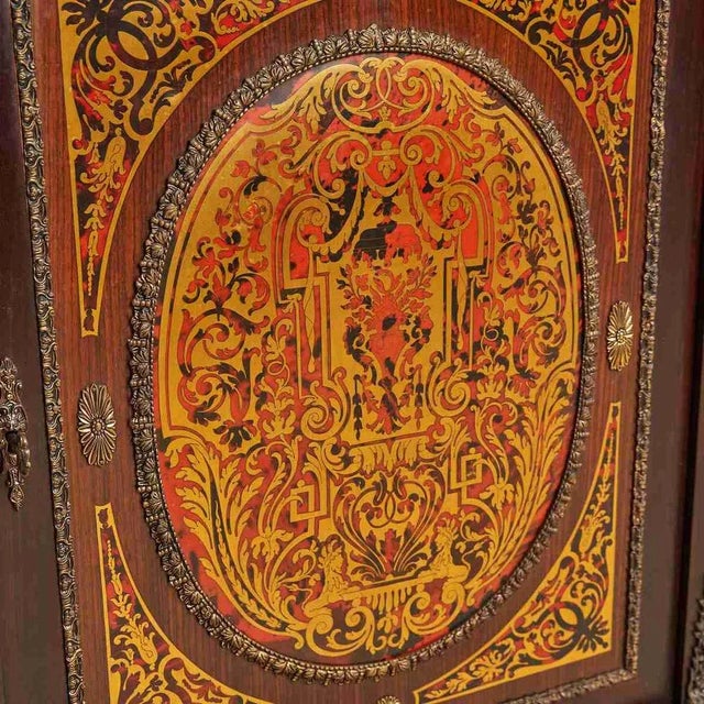 Wood Boule Style Cabinet in Wood For Sale - Image 7 of 12