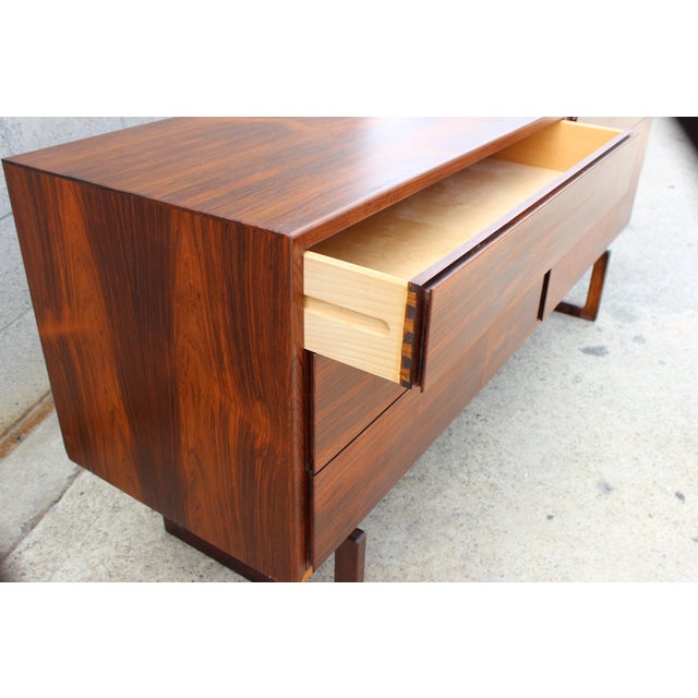 Mid Century Danish Rosewood Dresser For Sale - Image 4 of 4
