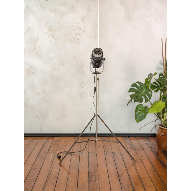 Industrial Baby Spotlight on Tripod from A.E. Cremer Paris, 1950s For Sale - Image 3 of 17