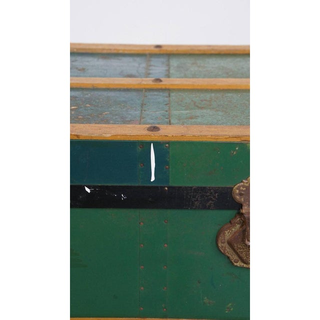 Large Antique Travel Chest with Handles, Early 1900s For Sale - Image 12 of 16