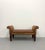 Wood Vintage Pulaski Scroll Arm Bench For Sale - Image 7 of 9