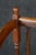 Late 20th Century Vintage American Country Farmhouse Mahogany Settee Bench Needlepoint Seat For Sale - Image 5 of 17