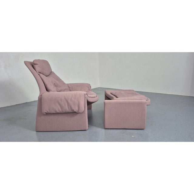 Saporiti Italia Set of P60 Chair and Ottoman by Vittorio Introini for Saporiti, Italy, 1960s For Sale - Image 4 of 16