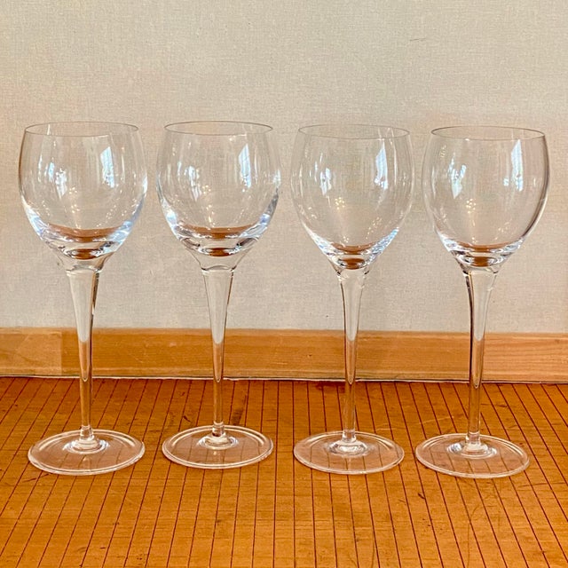 Very elegant crystal goblets, made in Brazil. They have that so sophisticated look and feel. Very sleek and just a gentle...