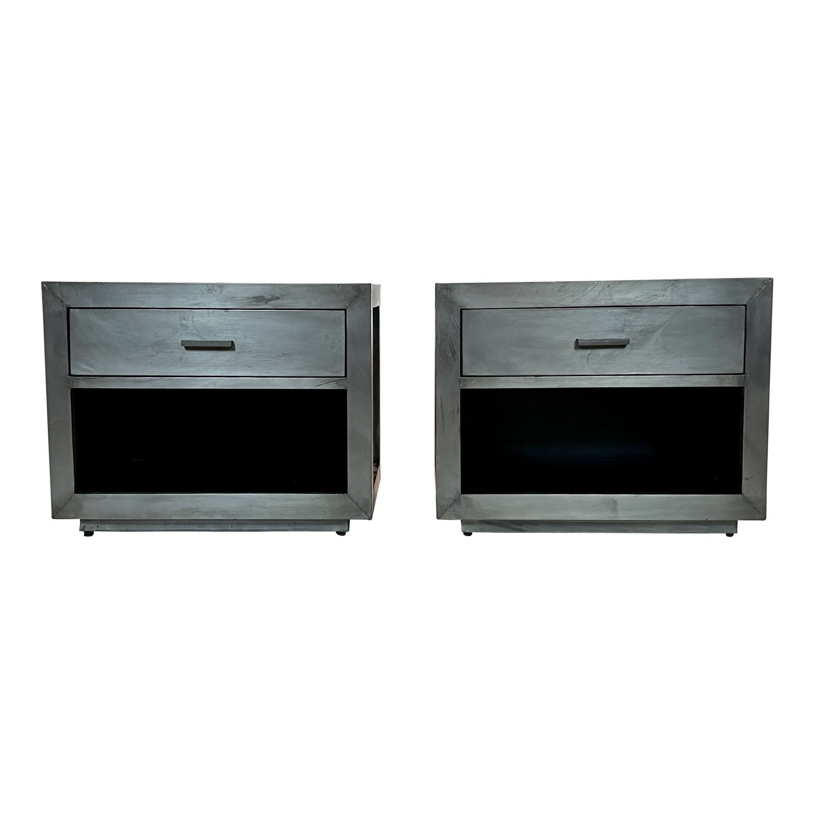 Restoration Hardware Metal Wrapped Nightstands Chairish