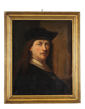 Rembrandt, Portrait Composition, Oil Painting on Canvas