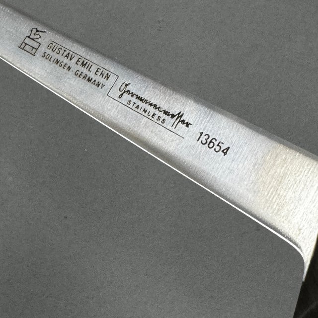 Late 20th Century Late 20th Century Old Stock Stainless Steel Gustav Emil Ern Boning Knife Solingen, Germany For Sale - Image 5 of 12