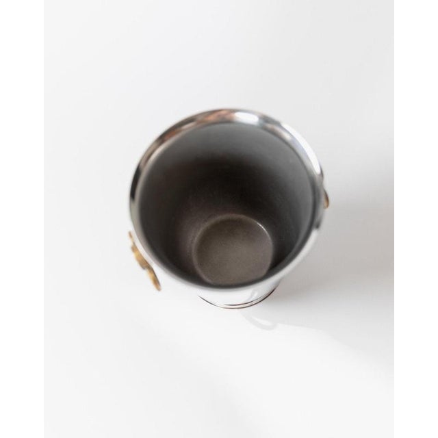 Vintage Silver-Plated Wine Cooler from Jean Couzon, 1980s For Sale - Image 9 of 11