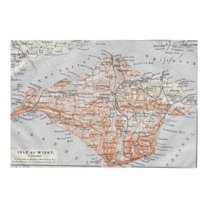 1910 Isle of Wight United Kingdom Map