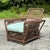 Late 20th Century Vintage Coastal Palecek President’s Stick Rattan Lounge Chair For Sale - Image 5 of 9