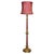 Italian Red Fabric and Gilt Floor Standing Lamp with Original Shade, 1940s For Sale - Image 11 of 11