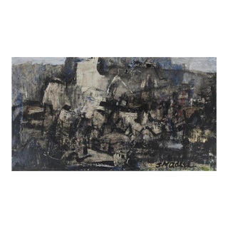 Small Mid 20th Century Samuel Adler Abstract Painting For Sale