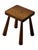 Brutalist Stool in Oak, Dutch Design, Mid-Century, 1960s For Sale - Image 11 of 11