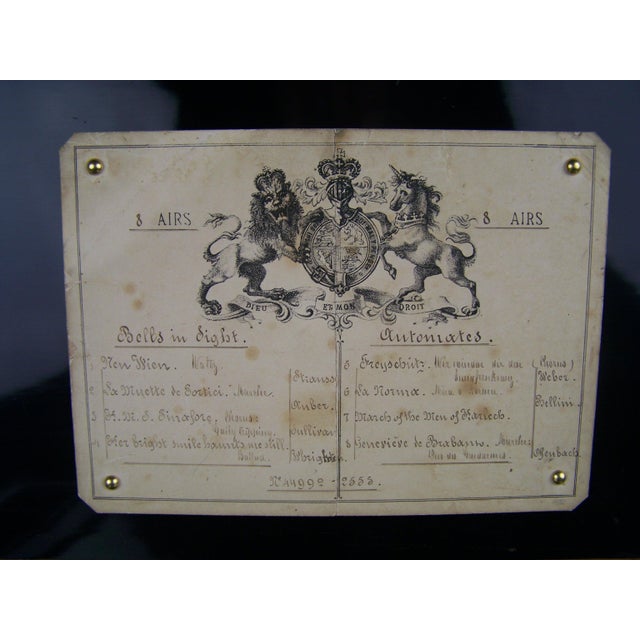 4-Tune Automatic Music Box For Sale - Image 10 of 12