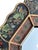 Stunning Robert M. Weiss Octagonal Mirror in Hand-Painted, Reverse Painted Glass & Wood Frame Circa late 20th century....