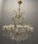 Italian Large Crystal Murano Glass Chandelier, 1950s For Sale - Image 4 of 10