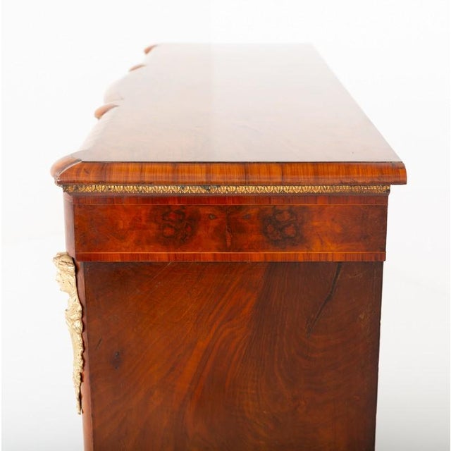 Victorian Credenza Burr Walnut Cabinet, 1870 For Sale - Image 4 of 7