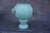 Roseville Pottery 1930s Roseville Moderne Handled Vase #799-9 in Matte Turquoise For Sale - Image 4 of 6