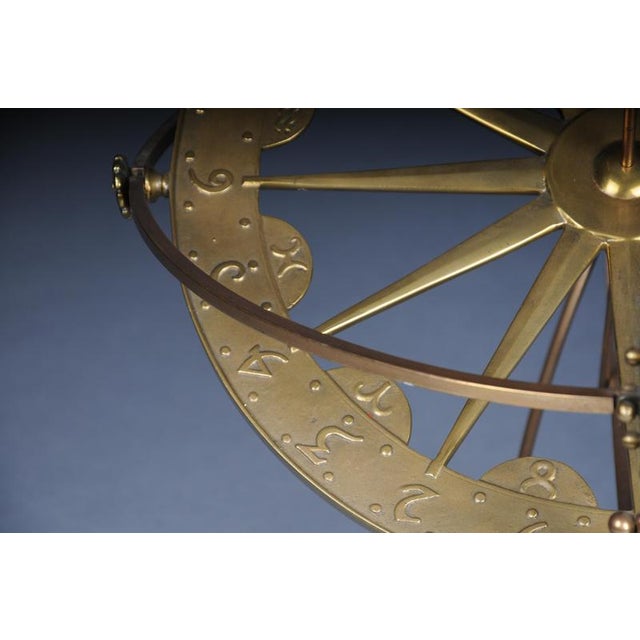 20th Century Stylized Brass Armillary Sphere For Sale - Image 16 of 18