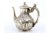Silver Coffee Pot with Relief Engraving and Handle Lid with Dragon Figure For Sale - Image 3 of 9