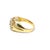 Early 21st Century 14k Yellow Gold Diamond Studded Gypsy Band Ring, Size 8.5 For Sale - Image 5 of 10